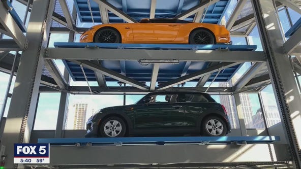Tour the new Carvana 'car vending machine' tower in Midtown Atlanta