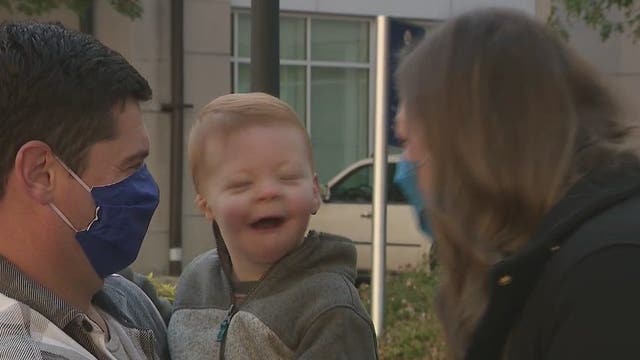 Couple gives back to Atlanta hospital that saved son's life