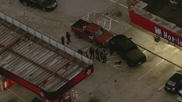 Police: Man confronts suspect stealing car, shots fired