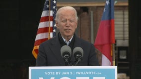 Biden makes passionate rallying call to Ossoff, Warnock supporters following Electoral College win