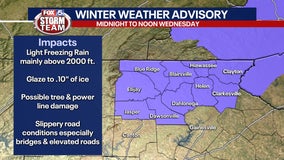 Winter Weather Advisory issued for parts of North Georgia