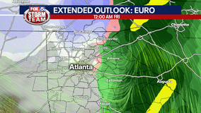 Weather models show chance of snow on Christmas Eve in north Georgia