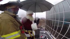 Firefighters help Santa spread Christmas cheer to Chattanooga Children's Hospital