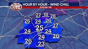 Atlanta opens warming center as wind chills forecasted to dip into the mid-20s Tuesday morning