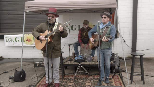 Hard-hit entertainment industry families benefit from food giveaway