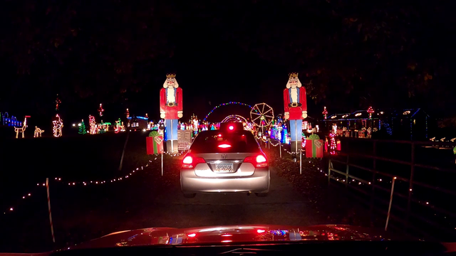 Georgia family's Christmas lights tradition busier than ever during pandemic