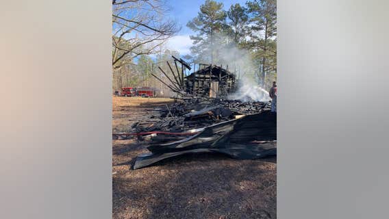 Deputies searching for suspects in burning of historic Georgia church