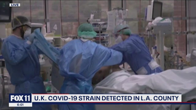 First confirmed case of U.K. coronavirus variant found in Los Angeles County