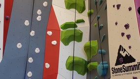 Climbers aim to break down barriers by building walls