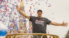 Rob Gronkowski visits Disney World after Super Bowl win