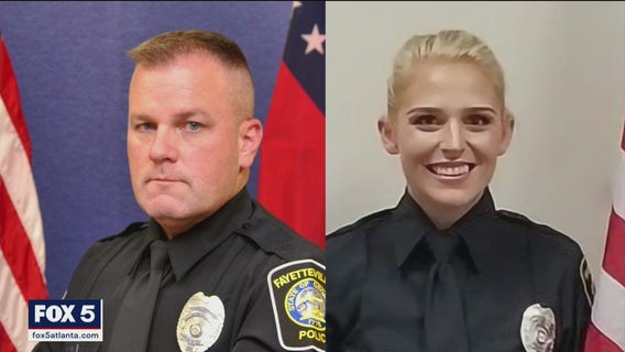 Fayetteville police officers rescue 2 people from fiery crash