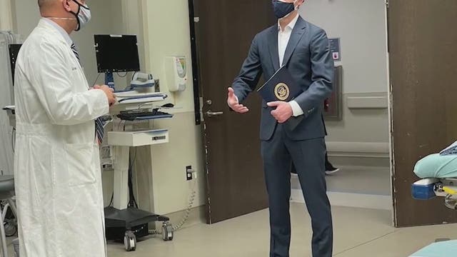 Ossoff pledges to advance COVID relief bill while touring Atlanta facilities