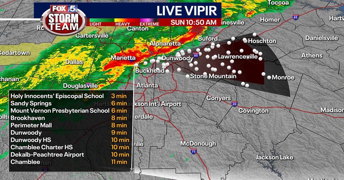 FOX 5 Storm Team: Severe thunderstorm watches in some Georgia counties ...