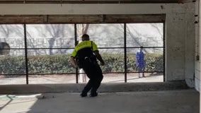 Georgia Tech police officer has spontaneous dance battle with a stranger