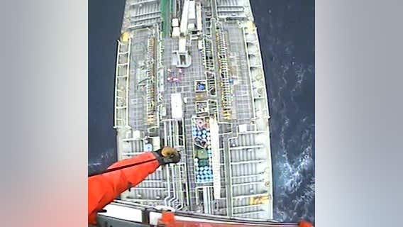 Coast Guard rescues man suffering burns from ship off Charleston