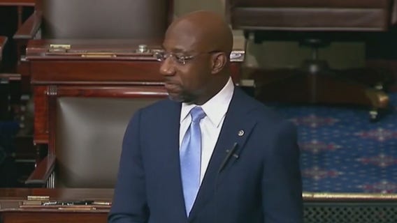 Sen. Warnock delivers 'sermon' on Senate floor