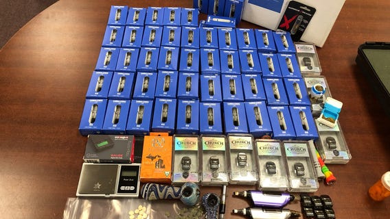 Deputy, K-9 officer in Jones County arrest Michigan men on drug charges