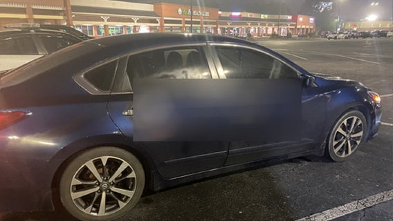 Racial slur spray-painted on side of car in Suwanee