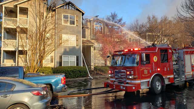 Brookhaven apartment building destroyed after 2 fires in 24 hours