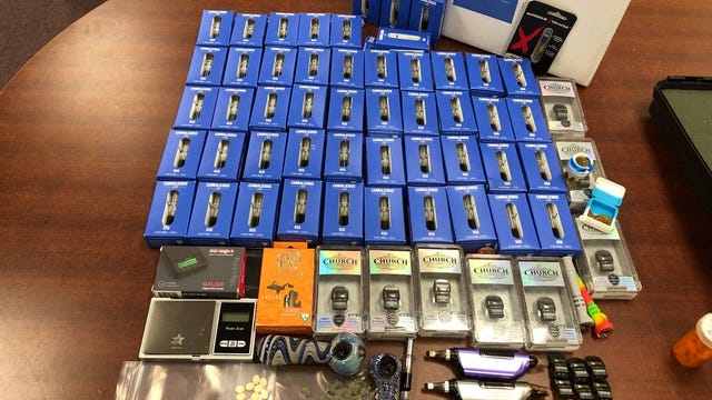 Deputy, K-9 officer in Jones County arrest Michigan men on drug charges