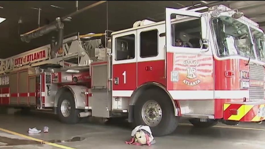 Atlanta fire department fire trucks