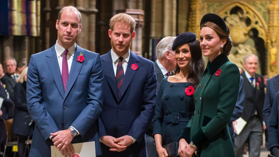 The Queen Attends A Service At Westminster Abbey Marking The Centenary Of WW1 Armistice