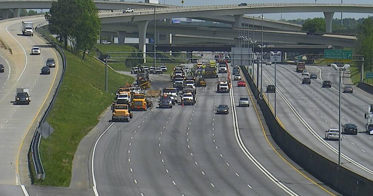 Some southbound lanes on I-85 closed after tanker truck crash | FOX 5 ...