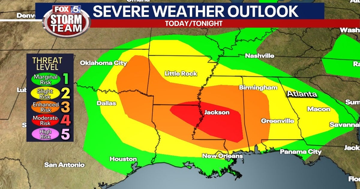 Increased chance for severe storms through Saturday evening | FOX 5 Atlanta