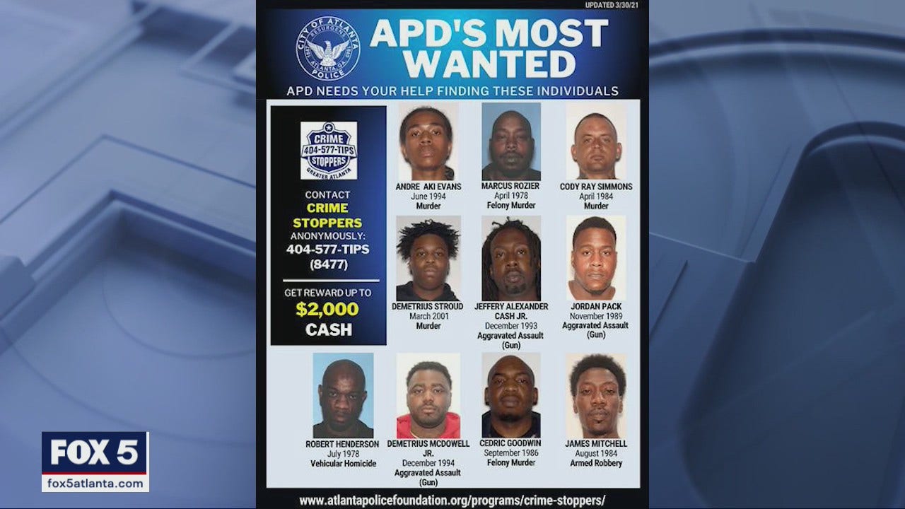 Atlanta Police Arrest 11 Suspects On “most Wanted” List In 5 Months ...