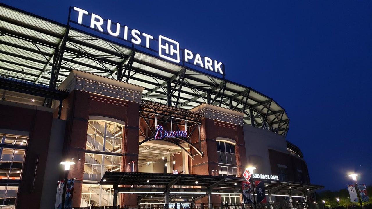 Entrance To Truist Stadium In Atlanta Ga Stock Photo - Download