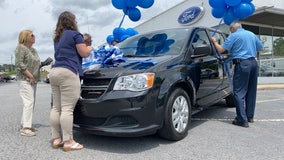 Fayetteville dealership donates handicap van to victim of Newnan tornado