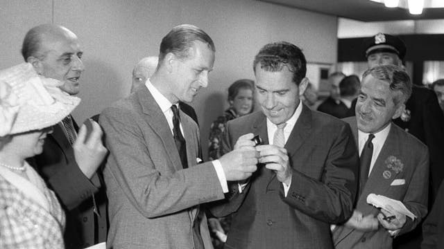 Prince Philip once apologized to President Nixon for making a 'lame' toast