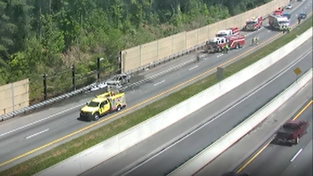 I-575 southbound in Cobb County cleared after vehicle fire