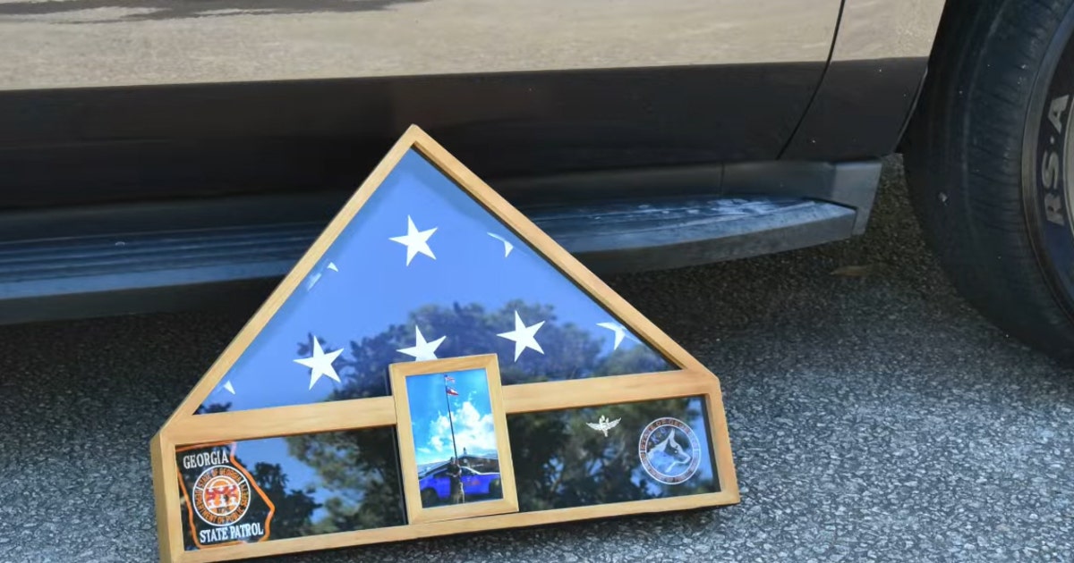 Georgia State Patrol pay tribute to K-9 with funeral procession | FOX 5 ...
