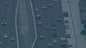 Suspect leads CHP on pursuit on 405 Freeway across Los Angeles, Orange counties