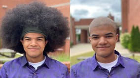 Alabama teen headed to the Air Force donates hair to kids battling cancer