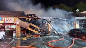 Strip mall fire destroys restaurant, businesses in Norcross