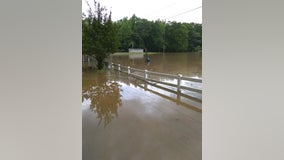 Douglas County park, road closed due to flooding