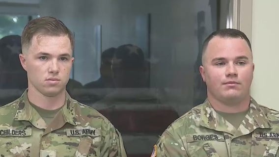 Gwinnett chief honors two soldiers for saving gun shot victim