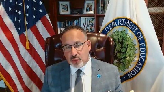 Education Sec. Miguel Cardona addresses learning during pandemic, senators' 1619 Project letter