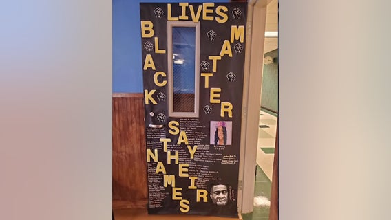 Students upset after principal orders removal of Black Lives Matter display