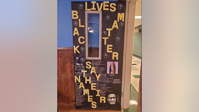 Students upset after principal orders removal of Black Lives Matter display