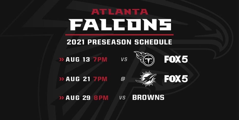 atlanta falcons home game schedule