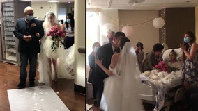 Mother with stage 4 cancer gets final wish of seeing daughter's wedding in hospital ceremony