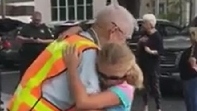 Florida school honors 92-year-old crossing guard on retirement