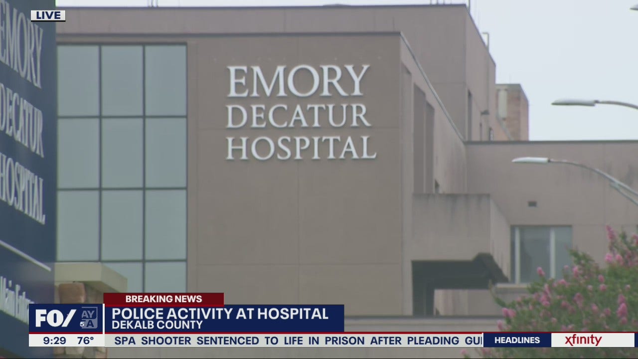 Heavy police activity at Emory Decatur Hospital