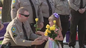 MCSO deputies escort daughter of fallen officer to 1st day of kindergarten