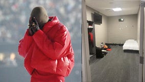 Kanye West shares photo of his room in Mercedes-Benz Stadium