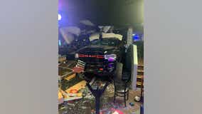 Suspect drives truck into Hiram bar, fires gunshots