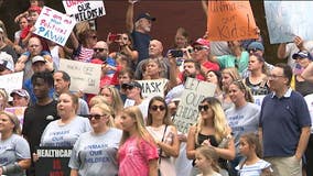 Gwinnett County Public Schools parents protest over new masks requirement for students